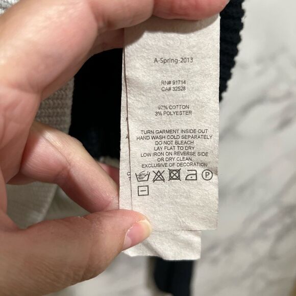 Armani Exchange Black/White Overlap Sweater - Picture 6 of 11